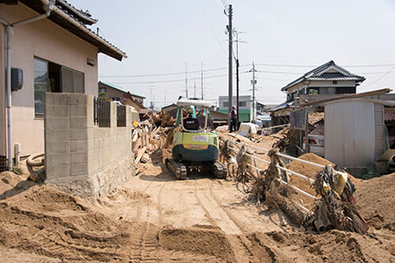 写真：被災地の様子