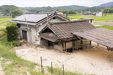 写真：被災した家屋の外観