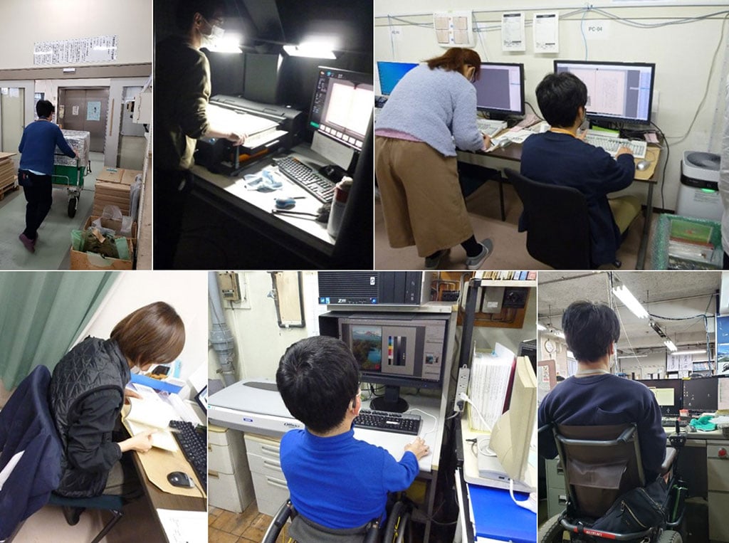 国会図書館デジタル化プロジェクト業務に携わる障害者