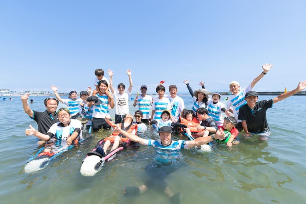 須磨ユニバーサルビーチプロジェクトの集合写真