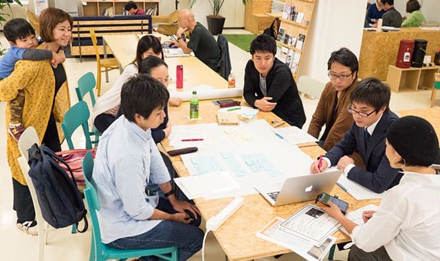 プロジェクトの打ち合わせの模様