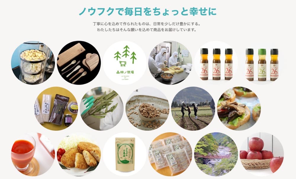 オンラインショップの取扱商品