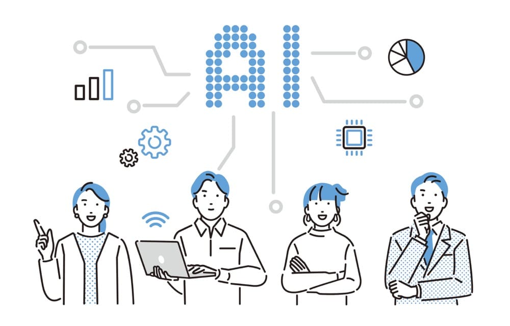 イメージ画像：AIを利用する人