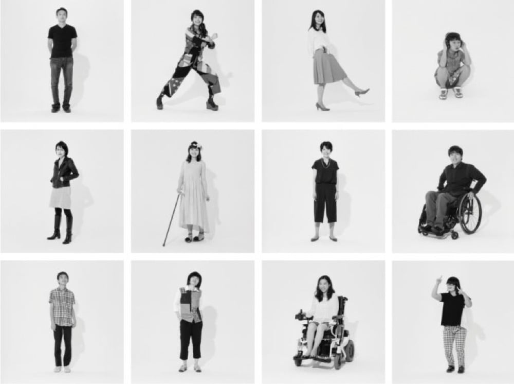車椅子ユーザーやダウン症など、さまざまな障害・難病の人々を被写体にしたポスター